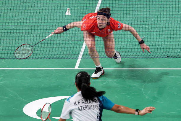 羽毛球单双打发球规则图解：左单右双详解